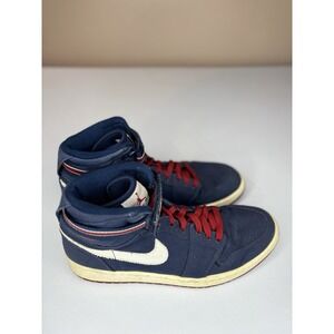 Men's Blue/Red Nike Air Jordan Retro 1 Olympic USA 342132-461 Sz 10.5